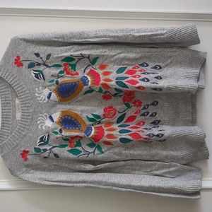 Loft sweater with bird embroidery